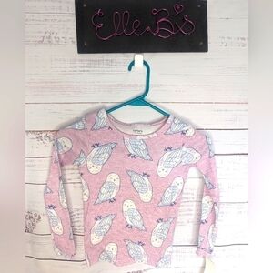 NWT Carter's Long Sleeve Owl Pajama Top 6